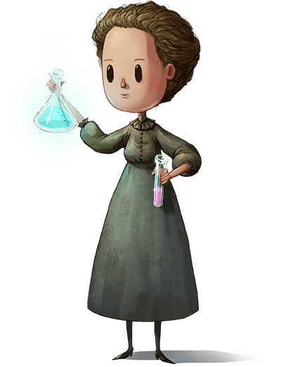 Illustration of Marie Curie