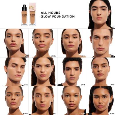 YVES SAINT LAURENT All Hours Glow Liquid Foundation 25ml