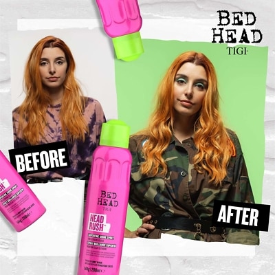Bed Head by TIGI Headrush Shine Hair Spray for Smooth Shiny