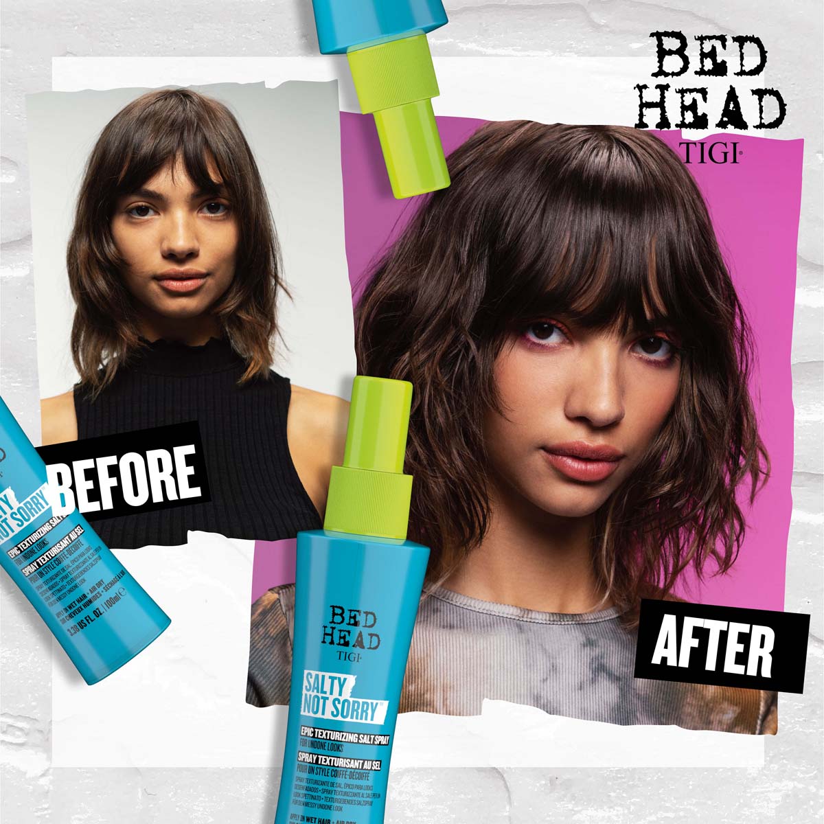 Bed Head by TIGI Salty Not Sorry Texturising Salt Spray for Natural ...