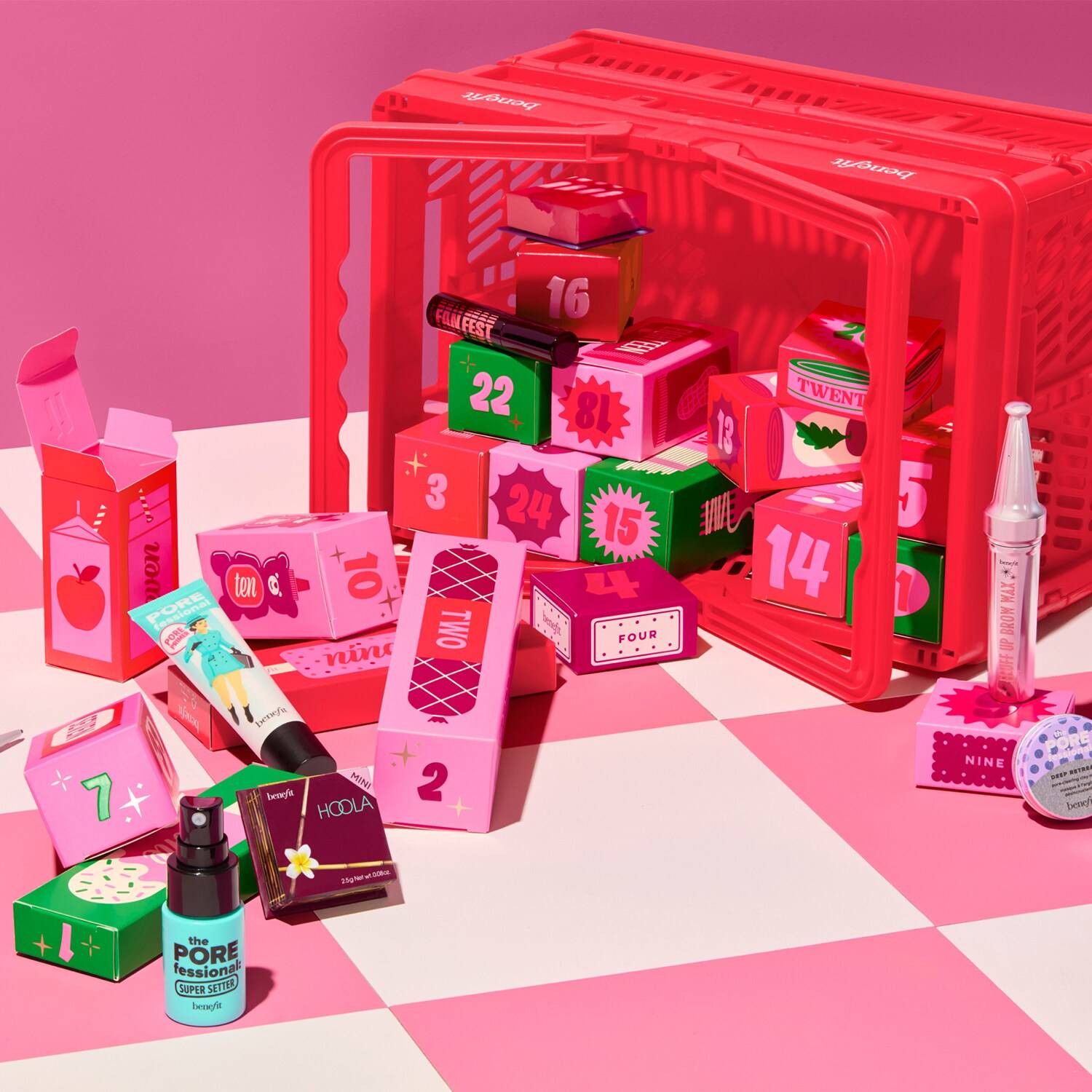 BENEFIT COSMETICS The Grocer 24 Piece Beauty Advent Calendar