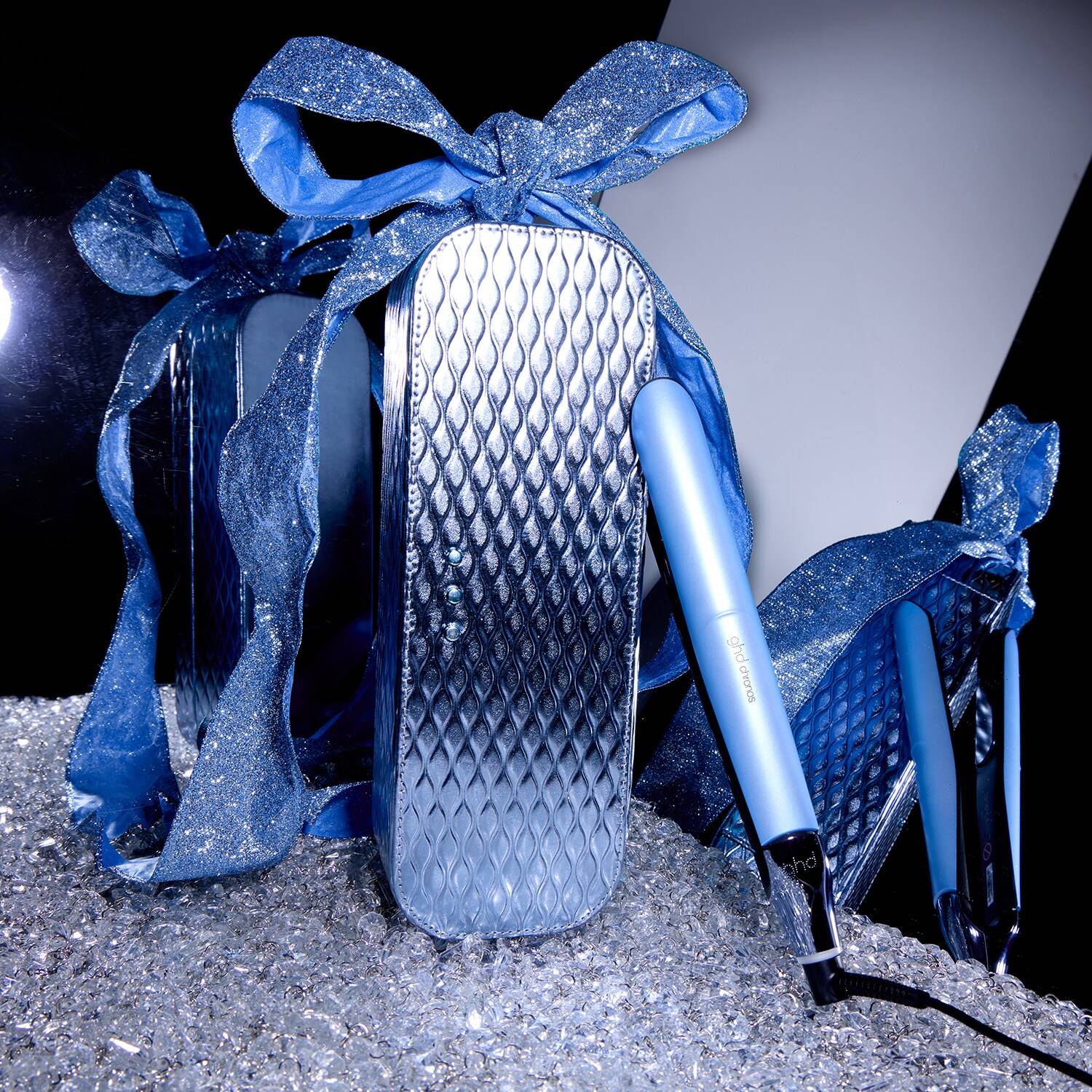 GHD Chronos Hair Straightener Icy Blue LimitedEdition Gift Set