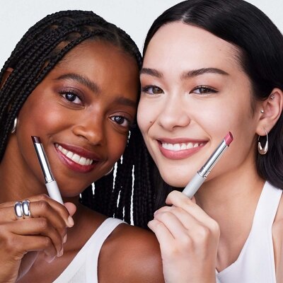 Clinique Almost Lipstick Duo: Black Honey & Pink Honey – Travel Set (NWOB)
